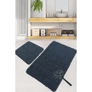 Victoria - Dark Grey Dark Grey Bathmat Set (2 Pieces)