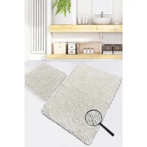Victoria - Ecru Ecru Bathmat Set (2 Pieces)