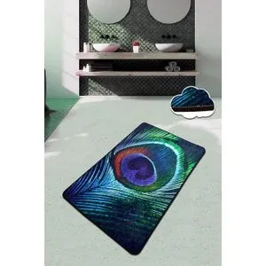Višebojni Tepih za Kupatilo Peacock (80 x 100 cm)