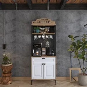 Višenamenski ormar JE157 - 3123 orah/bela