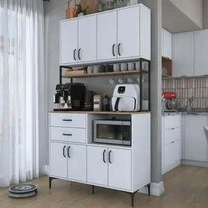 Višenamenski ormar JE209 - 3901 orah/bela