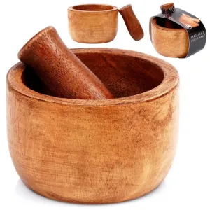 Vilde Excellent Houseware  259691 - Drveni avan sa tučkom, 10x6.5cm