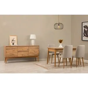 Vina 01 1005 - Atlantic Pine, Cream Atlantic Pine
Cream Extendable Dining Table, Chairs & Console...