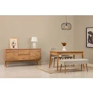 Vina 02 1005 - Atlantic Pine, Cream Atlantic Pine
Cream Extendable Dining Table, Chairs & Console...