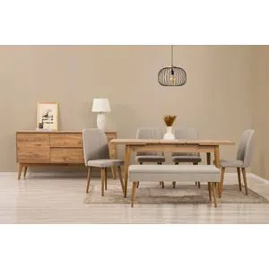 Vina 03 1005 - Atlantic Pine, Cream Atlantic Pine
Cream Extendable Dining Table, Chairs & Console...