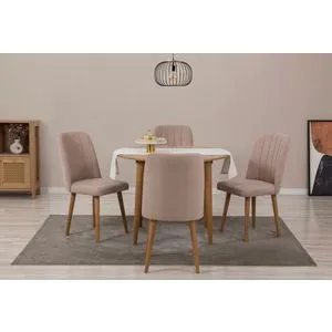 Vina 0900 - Atlantic Pine, Stone Atlantic Pine
Stone Extendable Dining Table & Chairs Set (5 Pieces)