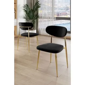 Vina - Black, Gold Black
Gold Chair Set (4 Pieces)