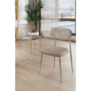 Vina - Cappuccino, Chrome Cappuccino
Chrome Chair Set (4 Pieces)
