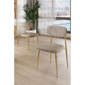 Vina - Cappuccino, Gold Cappuccino
Gold Chair Set (4 Pieces)