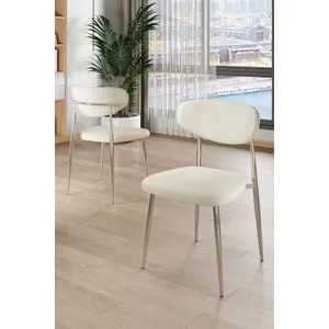 Vina - Cream, Chrome Cream
Chrome Chair Set (6 Pieces)