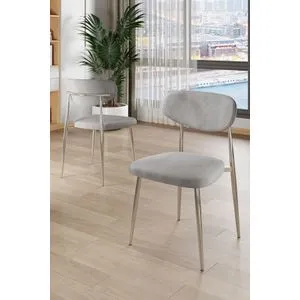 Vina - Grey, Chrome Grey
Chrome Chair Set (4 Pieces)