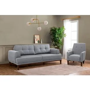 Vina Set - Grey, Walnut Grey
Walnut Sofa Set