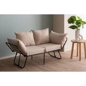 Viper 2-Seater - Cream Cream 2-Seat Sofa-Bed