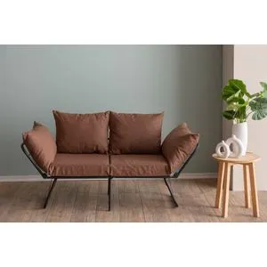 Viper 2-Seater - Light Brown Light Brown 2-Seat Sofa-Bed