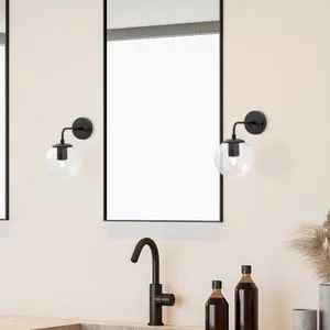 Viran - Crna zidna lampa 10900