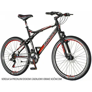 Visitor - Hun262Amd1 26"/21" Scout Hunter Crno Crveno Beli - Mountain Bike