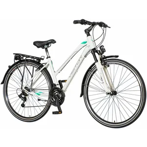 Visitor - Tre285Ams 28"/21" Visitor Terra Man Belo Crna - Gradski Bicikli