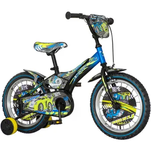 Visitor - Tur160 Deciji Bicikl Turbo 16" Visitor Crno Zeleno Plavi 2018 Eur1 @ - Dečiji Bicikli