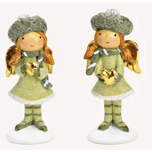 Viter novogodišnja figura andjeo sa srcem 11cm