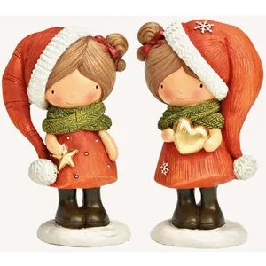 Viter Novogodišnja figura devojčica sa zvezdom h11cm