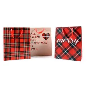 Viter novogodišnja kesa "tartan" l 29300