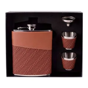 Viter Pljoska set braon