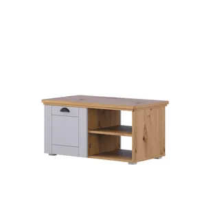 Vitorog Klub sto RUSTIC -  artisan hrast/svetlo sivo
