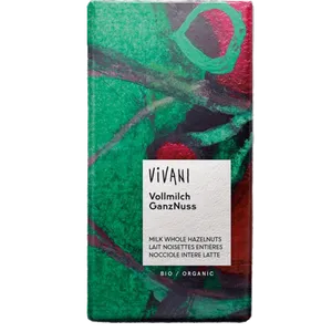 Vivani Čokolad Celi Lešnici Mlečna 100g