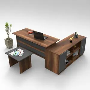 Vo10-Ba Walnut
Anthracite Office Furniture Set