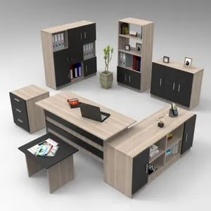 Vo19-Ob Oak
Larx
Black Office Furniture Set