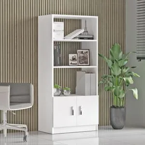 Vo4-W White Bookshelf