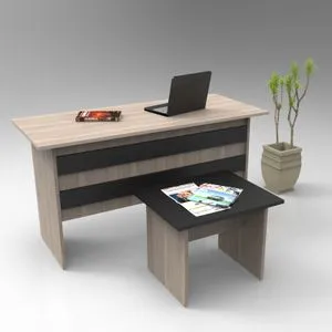 Vo8-Ob Oak
Black Office Furniture Set