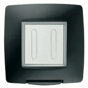 VODONEPROPUSNA PLOČA MEĐUNARODNI STANDARD - 2 GANG IP55 - CRNA - CHORUSMART GW16702TN