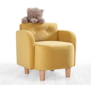 Volie - Yellow Yellow Kid's Wing Chair