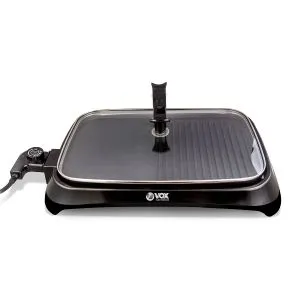Vox GB1003 Električni roštilj, 1600 W, Ravna ploča + grill ploča, Stakleni poklopac
