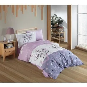 Voyager - Set pokrivača za krevet u lila, beloj i ružičastoj boji
