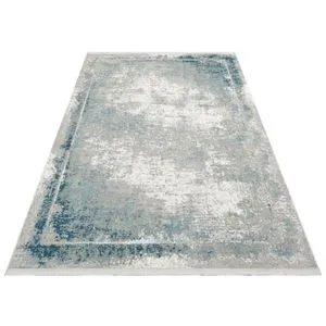 Vr 17 - Sivi, Plavi Xw Višenamenski Tepih (80 x 300 cm)