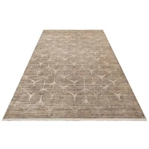 Vrd 06 - Latte, Beige Multicolor Carpet (130 x 190)