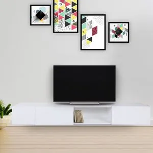 Wagna White TV Stand