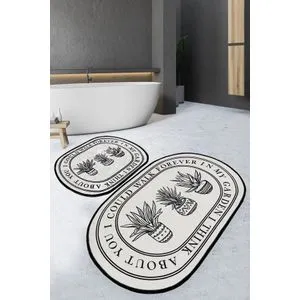 Walk Cream
Black Bathmat Set (2 Pieces)