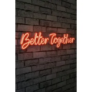 Wallity Better Together - Crvena Dekorativna Plastična LED Rasveta