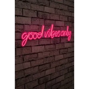 Wallity Good Vibes Only - Pink Dekorativna Plastična LED Rasveta