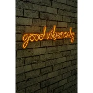 Wallity Good Vibes Only - Žuti dekorativni plastični LED osvetljaj