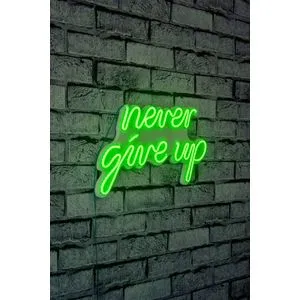 Wallity Never Give Up - Zelena dekorativna plastična LED rasveta