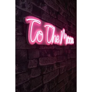 Wallity To the Moon - Pink Pink Dekorativno Plastično Led Osvetljenje