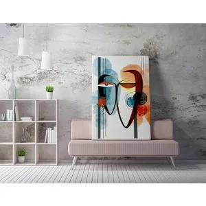 Wallity WY244 Dekorativna Slika na Platnu (50 x 70 cm) - Šareni Motivi