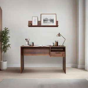 Walnut Study Desk Cms-510-Oo-1