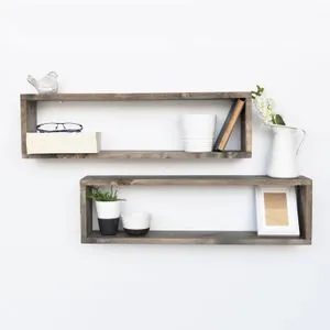 Walnut Wall Shelf - Aa007