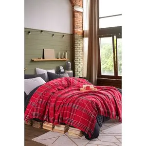 Warm Soft - Red Red Double Blanket