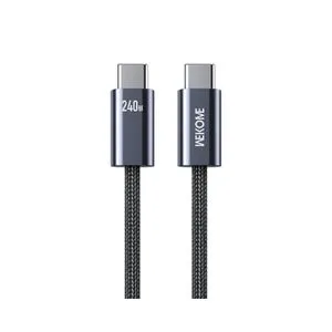 WEKOME Kabl 3.1 USB tip C M/M 1m za Superbrzo punjenje 240W/480Mbps, crni WDC-23